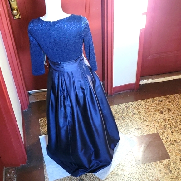 JH BLUE EVENING GOWN SIZE 6 - Picture 6 of 15